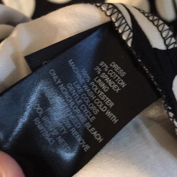 Eliza J Black Polka Dot Dress Size 16 - Picture 4 of 5